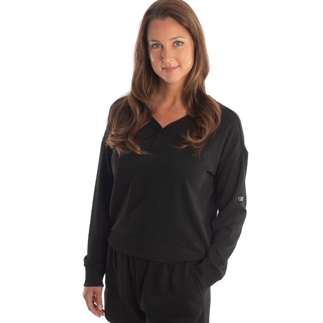 Perfect Tri Fleece V-Neck - Ladies
