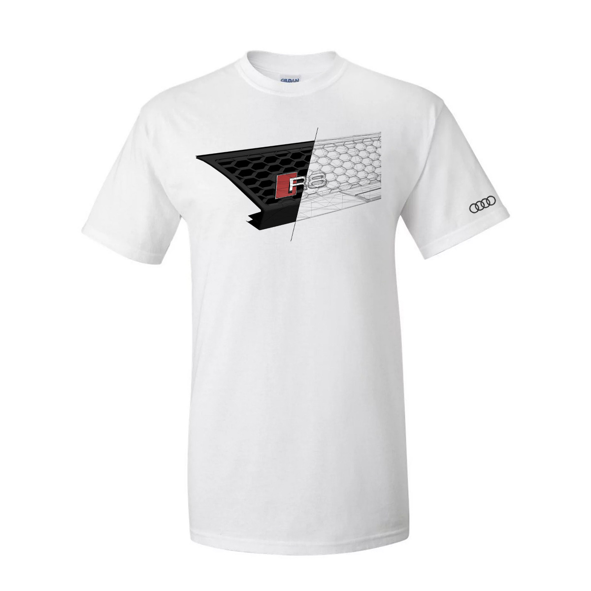 R8 Mesh Print Tee - AUDI Retail 