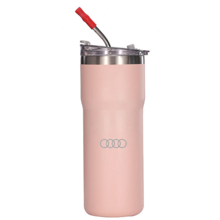 Double Wall Vacuum Tumbler with Straw product image