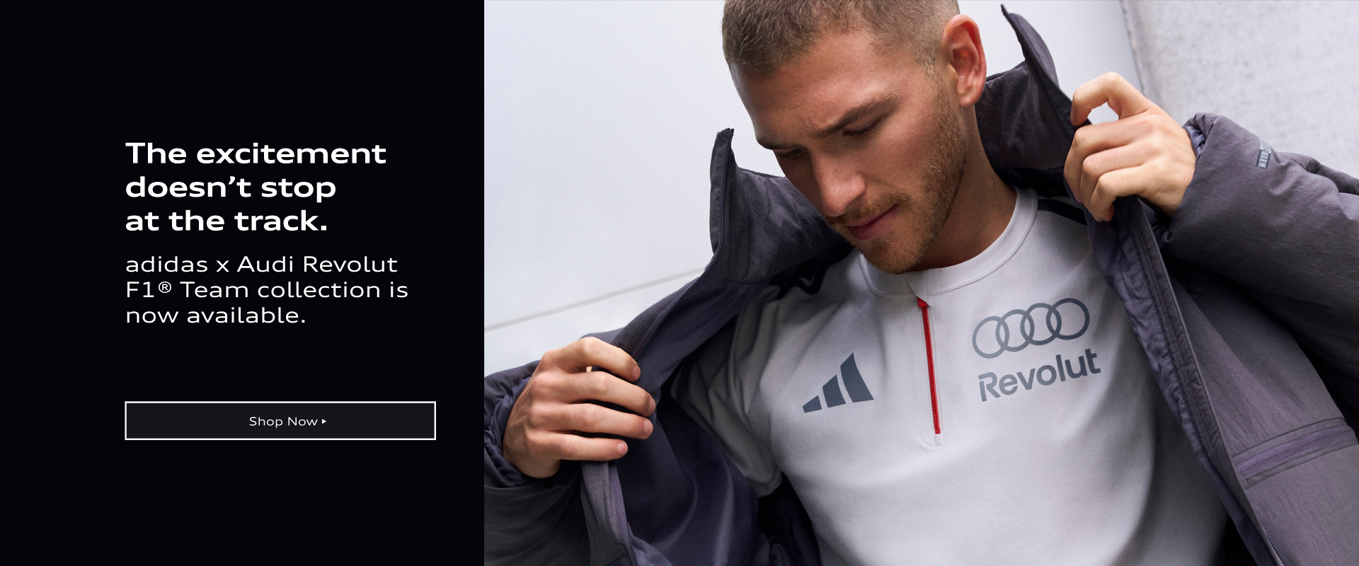 Formula 1 x Audi collection banner